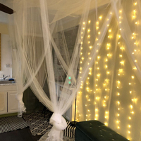 3x 1/3x 3/2x 2m sopel LED łańcuchy świetlne bajkowe oświetlenie bożonarodzeniowe Garland Outdoor Home na ślub/imprezę/zasłonę/dekoracje ogrodowe 5
